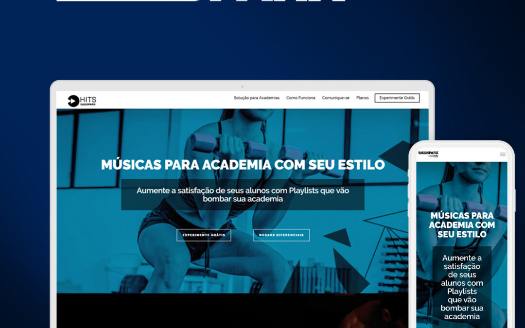 Landing Page Radiosparx for Gym